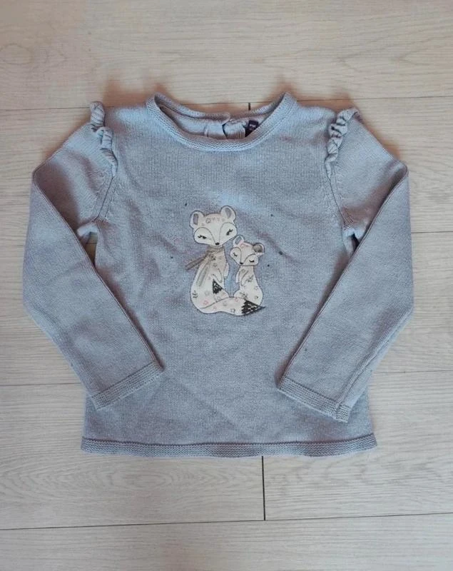 Mauve fox sweater 🦄 Size 4 years 🦄 Sergeant major – photo 2